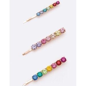 3PC Crystal Star Barbie Pin Set